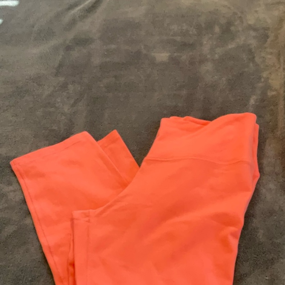 Coral High-Waisted Leggings - Picture 5 of 5